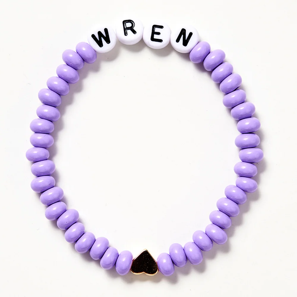 1PC Custom Bracelet - Personalized Engraved Name, Abacus Bead Design, DIY, Laser Engraved, Unique Style, Ideal Daily Use Accesso