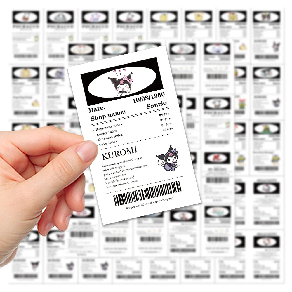 10/30/65pcs Kawaii Sanrio Poster Stickers Esthetische Cinnamoroll Hello Kitty Kuromi Cartoon Etiketten Decals Stickers voor kinderen Meisjes