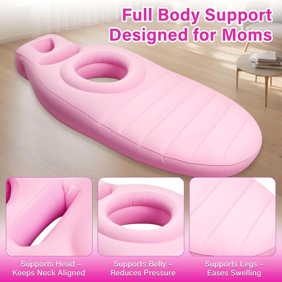 Inflatable Pregnancy Pillow Yoga Mat For Pregnant Women Inflatable Mat Mattress Pregnancy Maternity Body Bed Pillow Sleeping Mat view 4