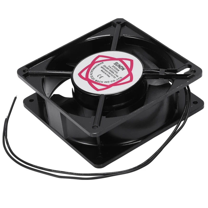 120x120x38 мм 5 лезвий металлический каркас Осевой поток охлаждающий вентилятор AC 220/240 В 0.14A 22 Вт