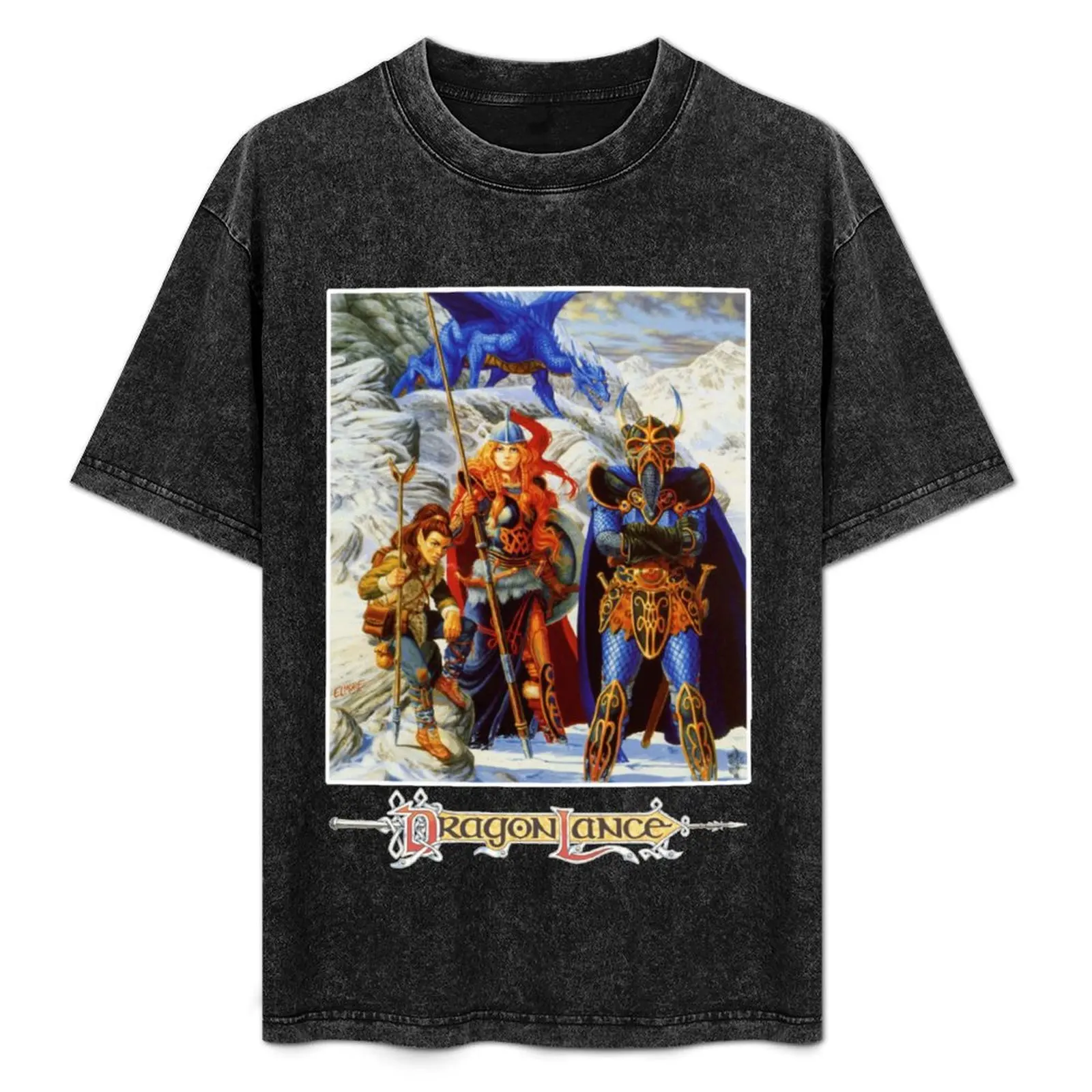 

Advanced Dungeons and Dragons, Dragons of WInter Night DragonLance T-Shirt T-Shirt gifts for boyfriend Anime t-shirt men