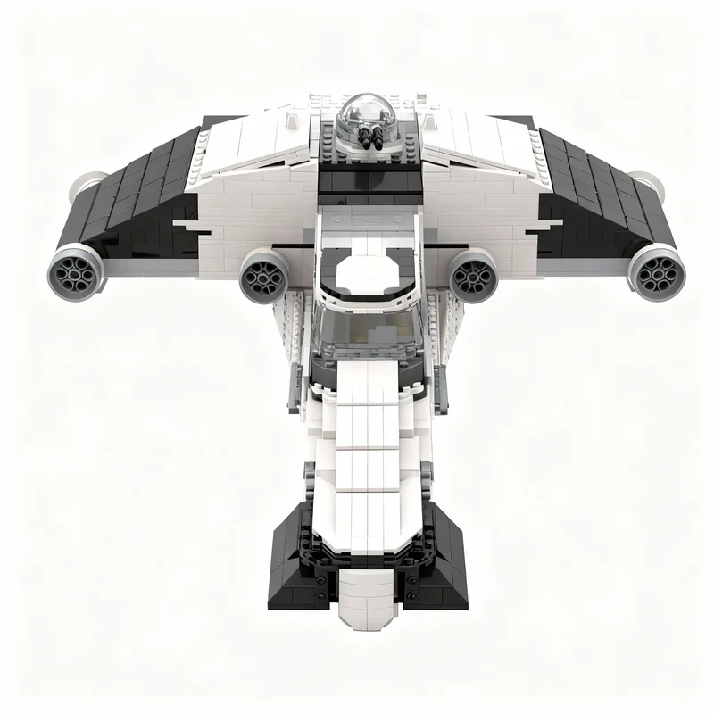 1563PCS MOC Space Battle Black Sun Vigilant Heavy Courier Model DIY Assembly Building Blocks Birthday Gift Display Home Decor