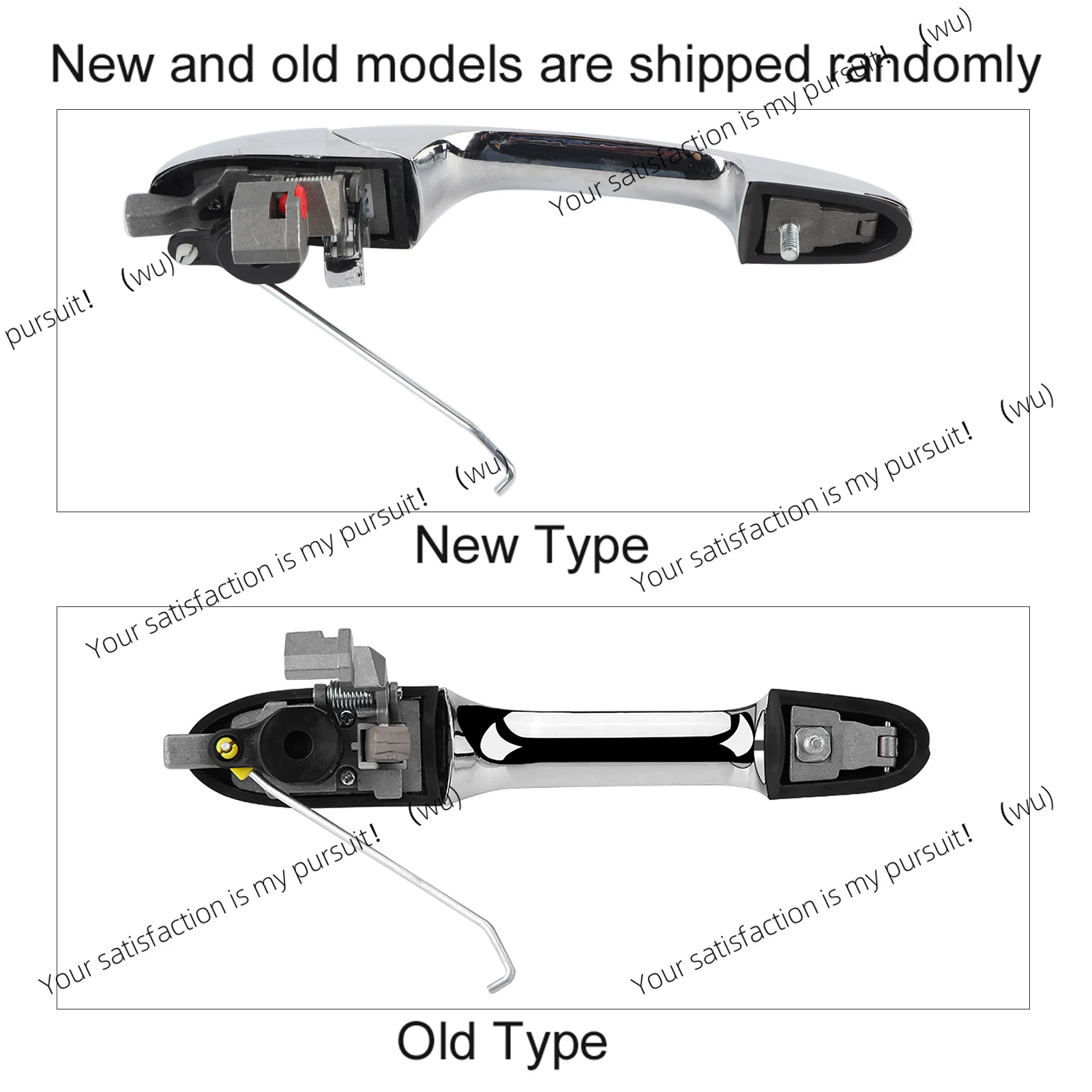Suitable for left/right driving, driver side exterior door handle 500 2012-2018 68069943AC