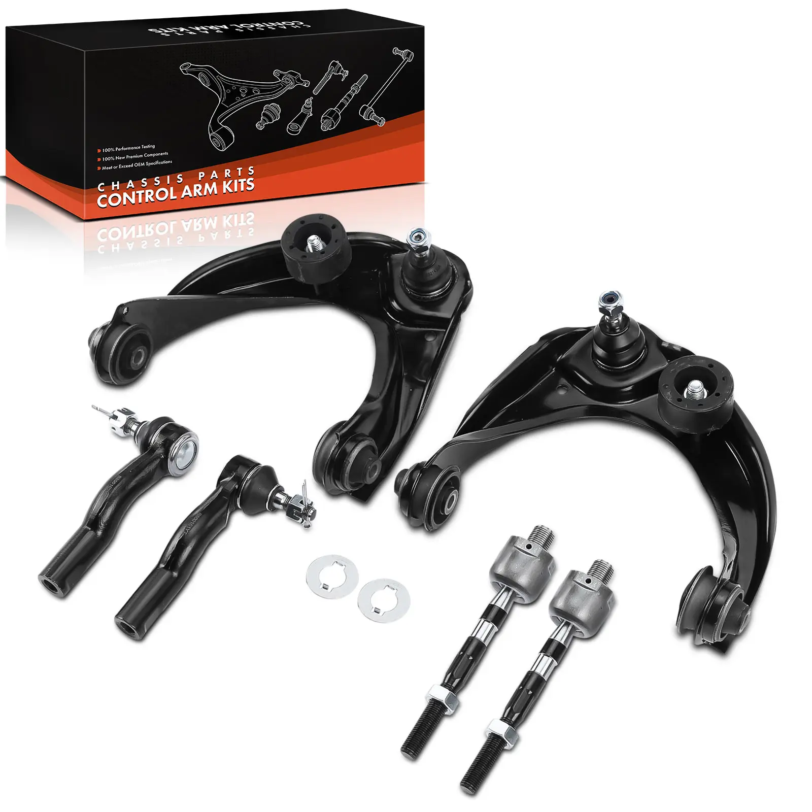 Frankberg 6-delige draagarmset voorwielophanging, boven links en rechts, voor Mazda 6 Hatchback GG/GY ES800101