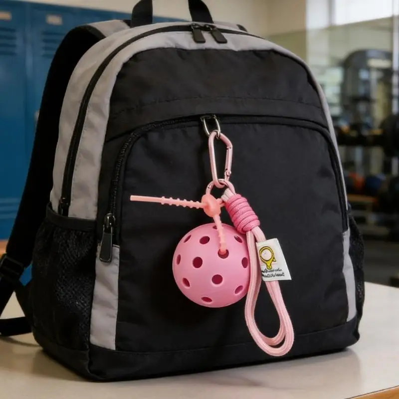 

Pickleballs Keychain Accessory For Sports Enthusiasts And Students Pickleballs Charm Keyring For Everyday Use And Sports