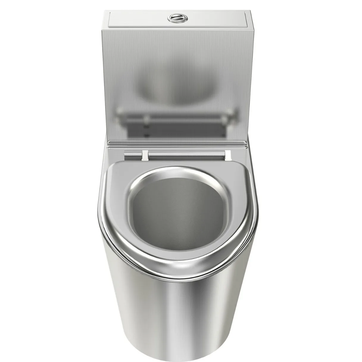 Manufacturers supply 304 stainless steel toilets, custom prison thickened with water tank flush toilet stainless steel toilets