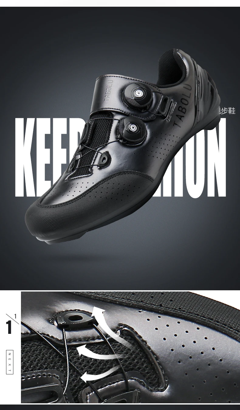 Radfahren Schuhe Rennrad Männer Self-Locking Geschwindigkeit Fahrrad Turnschuhe Racing Fahrrad Schuhe Stollen Frauen Flache Berg Radfahren Schuhe – Detail 3