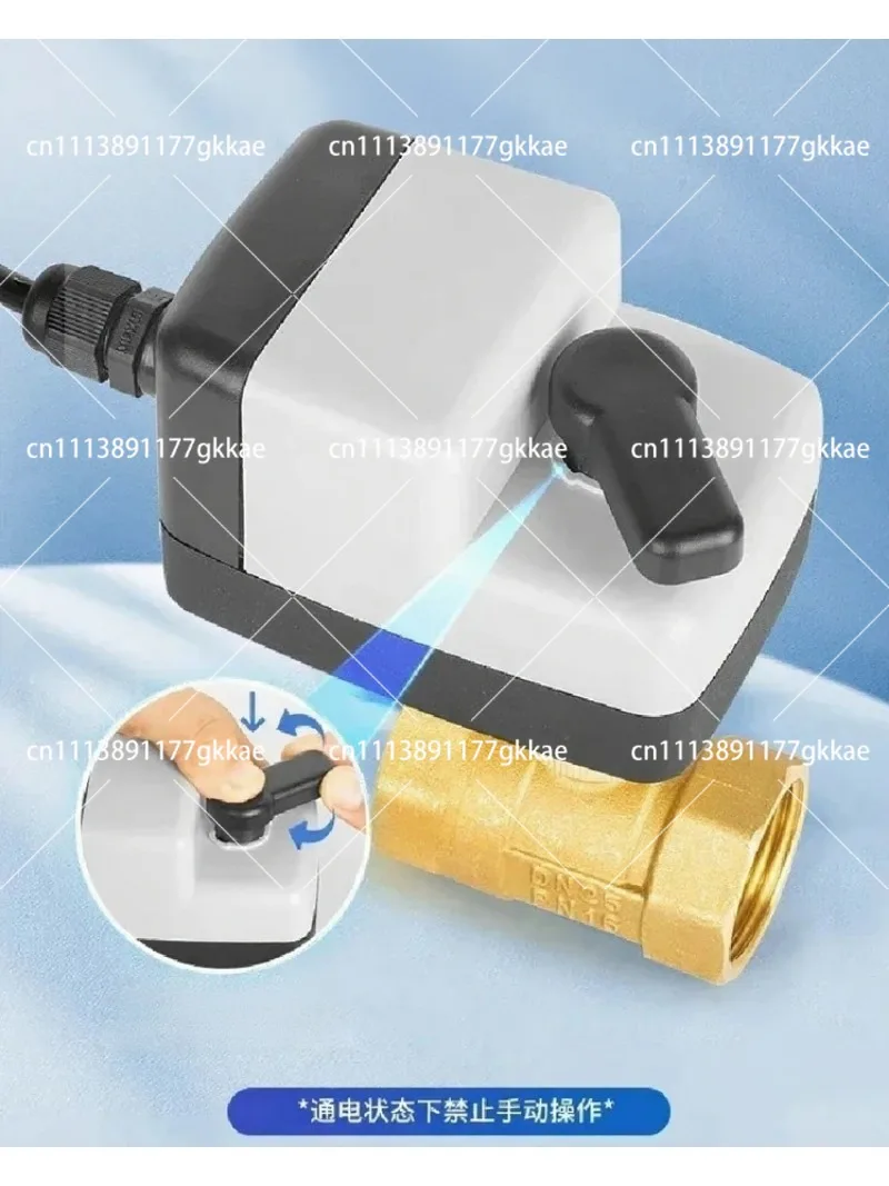 Electric Ball Valve AC220V 24V Normally Open Closed Large Flow Threaded Two-Way Micro Electric Valve