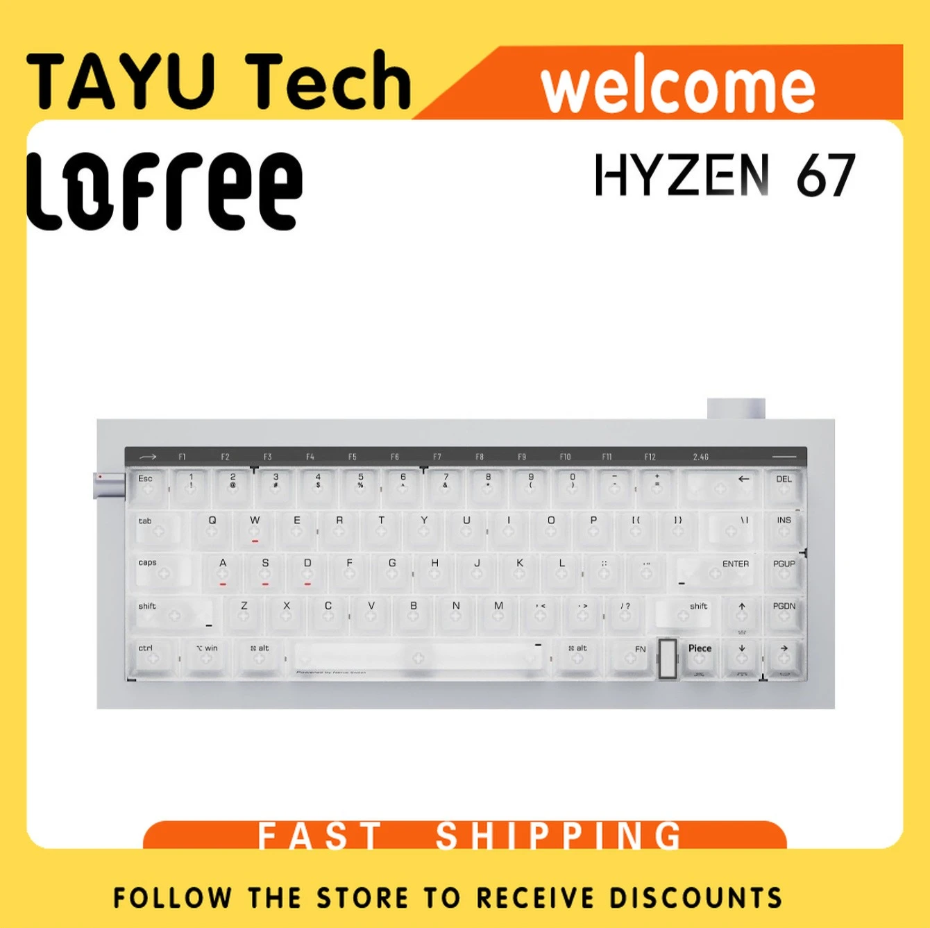 Novo Lançamento Teclado Mecânico Lofree HYZEN67 com Interruptor Magnético Hall Tri-Modo para Jogos Competitivos de FPS e Esports