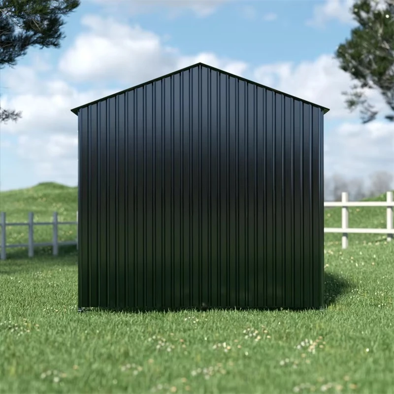 New Design Outdoor Livestock Shelter 12x12ft 3.6x3.6m Farm Cattle Sheep Horses Steel Frame Metal Sheet Roof Shelter