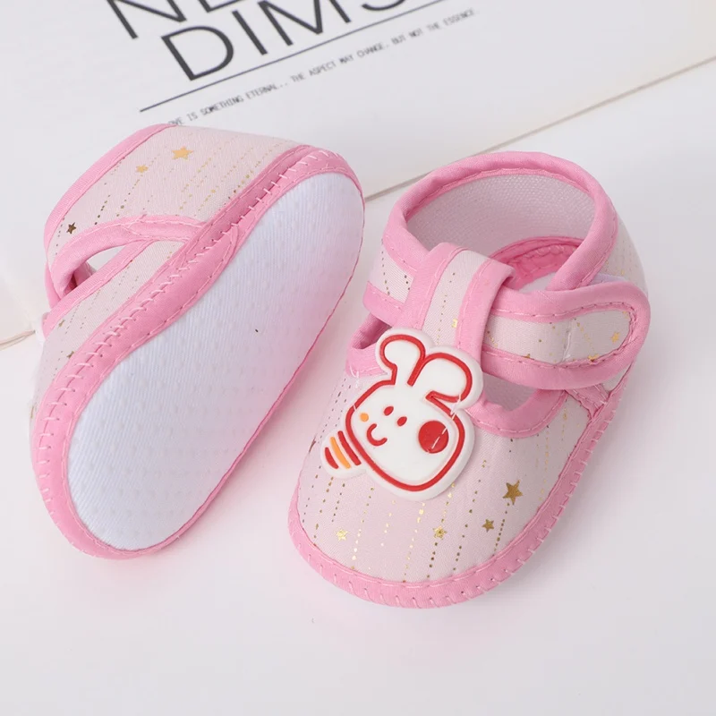 Baby Boy Girl First Walkers Newborn Cartoon Bee Soft Sole Non-slip Crib Prewalkers Infants Breathable Casual Shoes