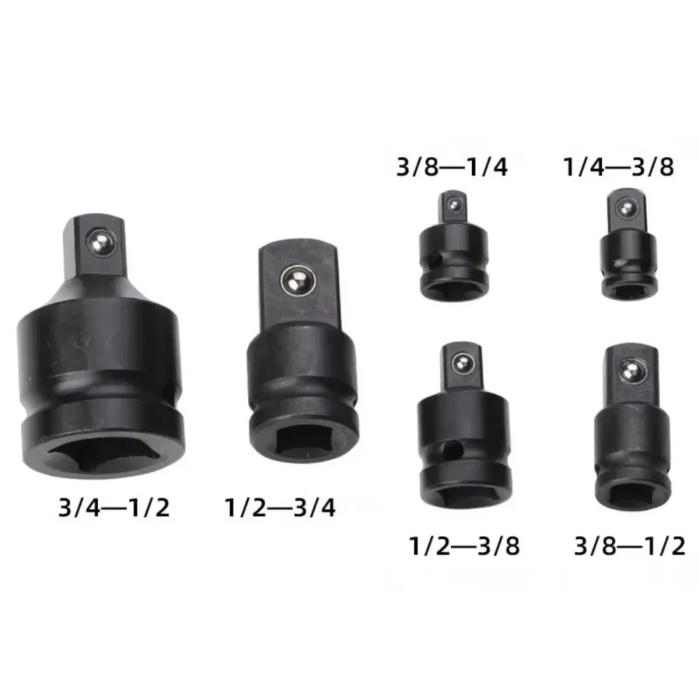 Impact Socket Adapter Reducer Set 1/2 3/8 1/4 inch Use Wrenches Drills in Auto and Impact Driver Construction Work