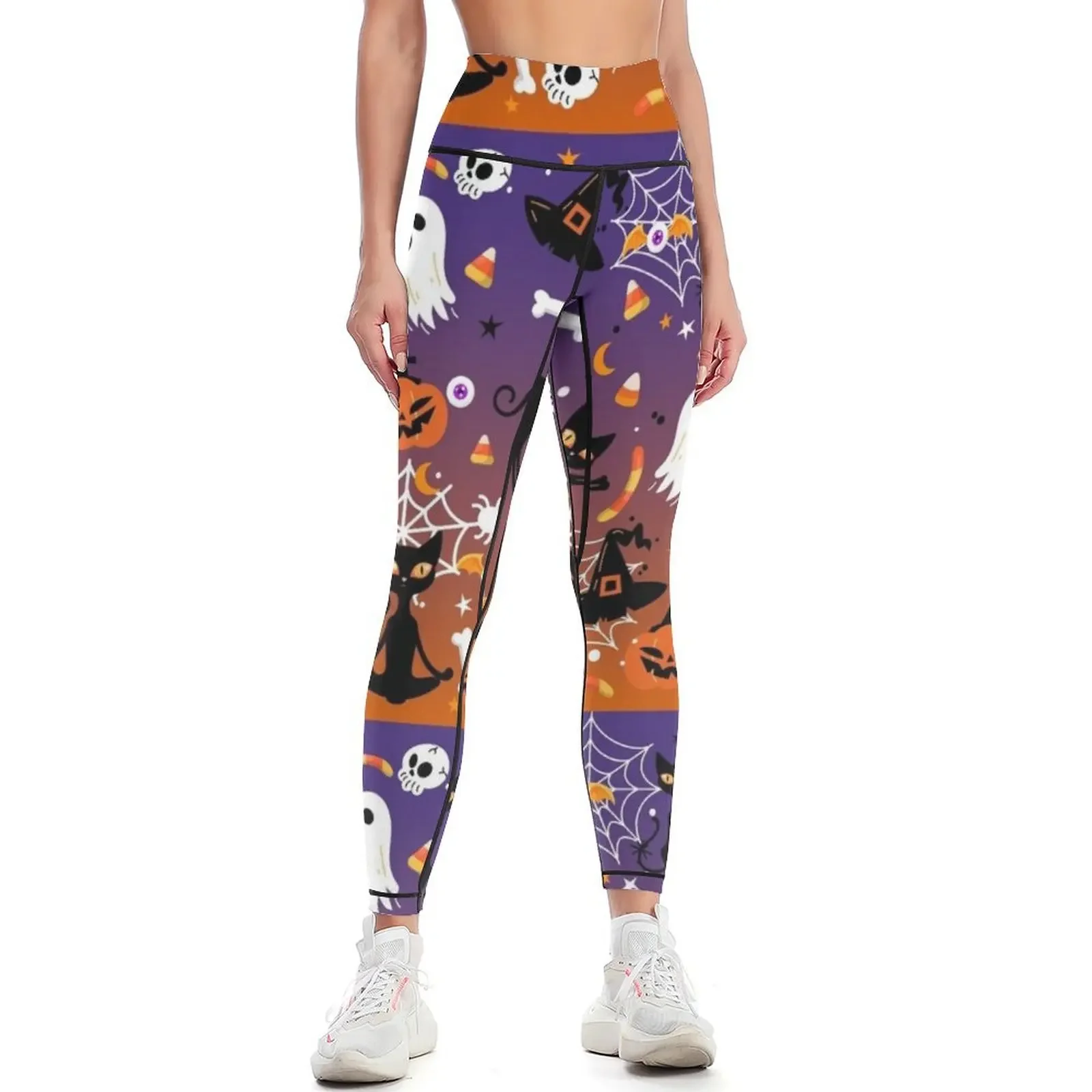 

Halloween Gradient Cute Pattern Leggings Training pants trousers sportswear woman gym 2025 Women's pants Womens Leggings