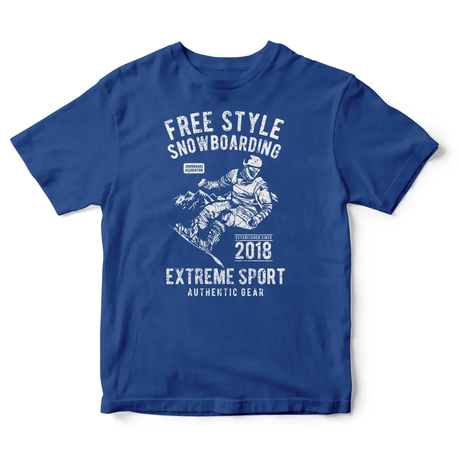 Hot Sale 100% Cotton Freestyle Skiner Snowboard T-Shirt Snowboarder Montagne Tee Shirt