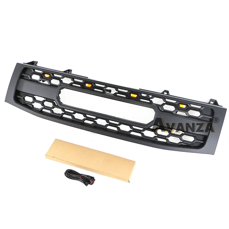 Auto Parts Grill W/Light Pasuje do 2004 2005 2006 2007 Nissan TITAN/Armada Przednia modyfikacja kratki chłodnicy