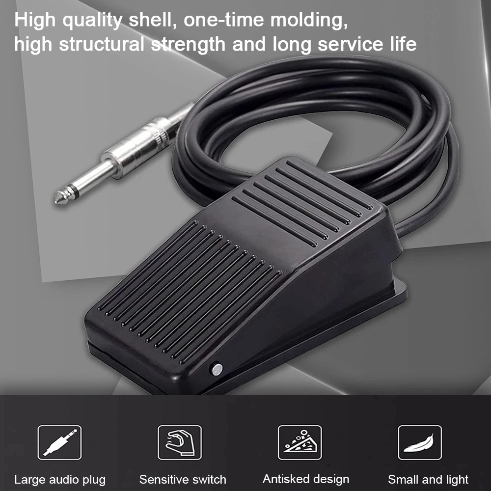 Tattoo Power Supply Switch Foot Pedal with Plug Cable Footswitch for Makeup Machine Gun High Sensitive Tattoo Power Controller