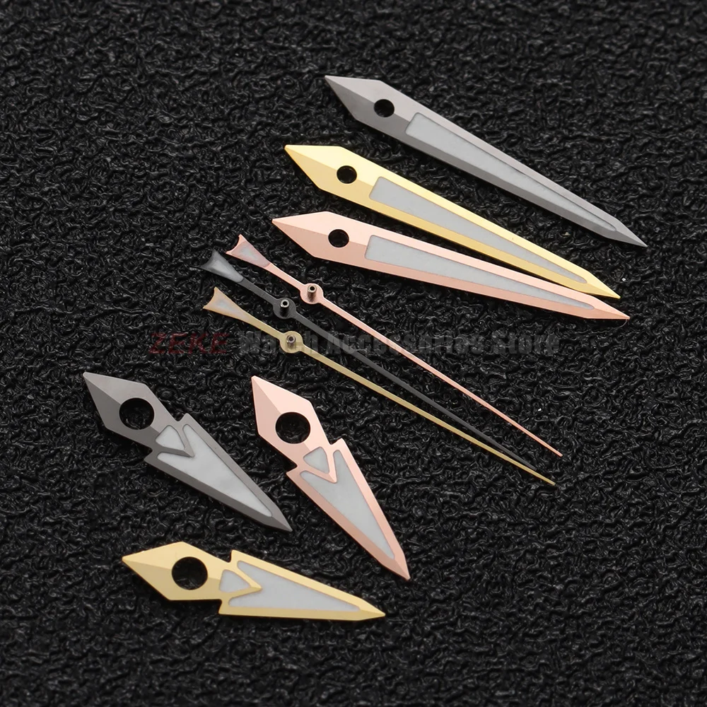 Silber Gold Rose C3 Grün Leuchtende Uhrzeiger für NH35 NH36 NH37 NH38 NH39 NH70 Uhrwerk Ersatzteile Uhrenzubehör – Detail 5