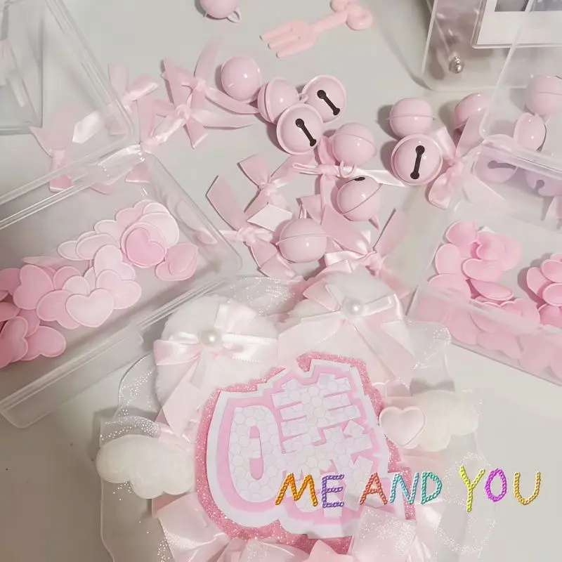 Macaron fabric 1.8cm small love accessories DIY handmade jewelry hair accessories hairpin decoration material
