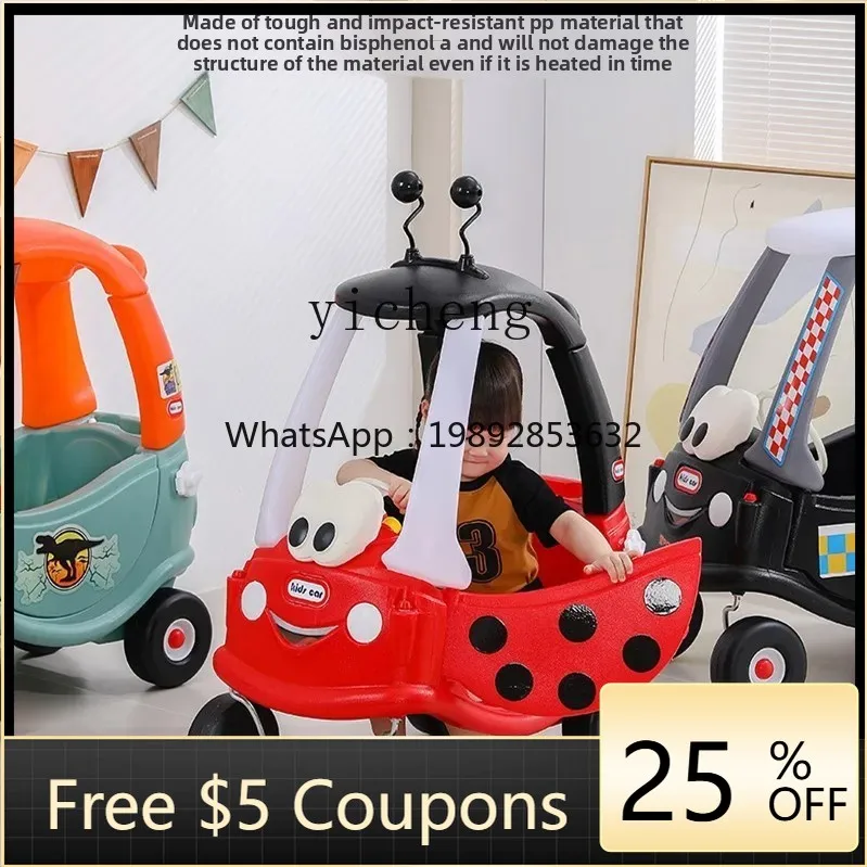 

ZZ Children's Walker Kindergarten Toy Car Baby Four-Wheel Sliding