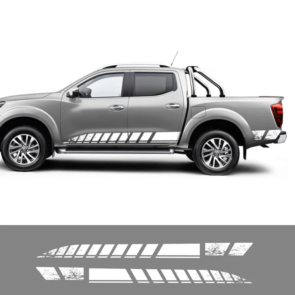 

Pickup Door Side Creative Stickers For Nissan Navara Truck Graphic Stripe Styling Decor Decals Car Vinyl Cover Auto Accessories