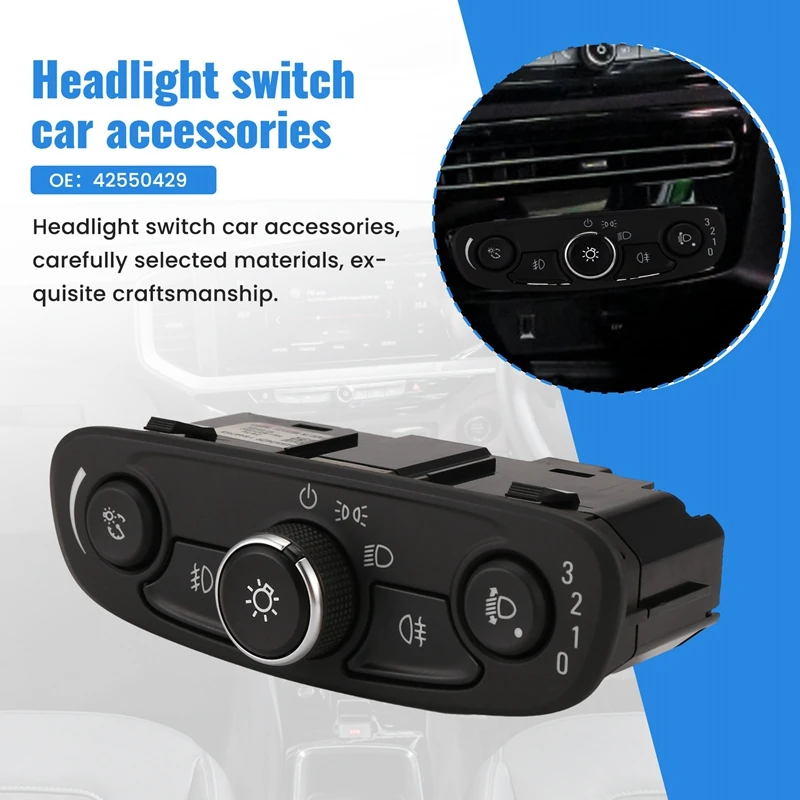 

KG1-jCar Fog Light Headlight Switch for Opel Mokka 42550429 Car