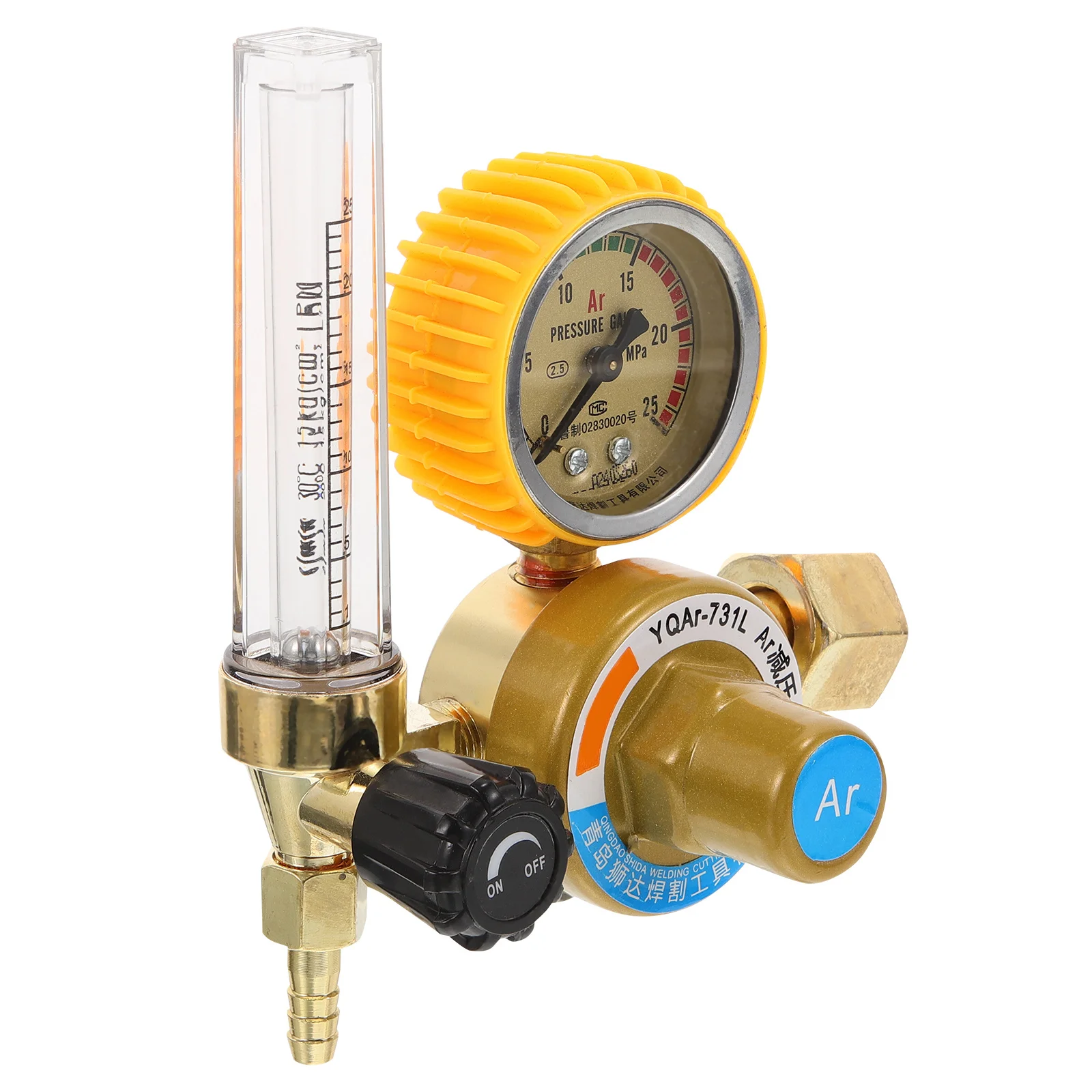 

Argon Gas Regulator With Flow Indicator Pressure Gauge For Welding Accessories Gas Meter Welding Equipment