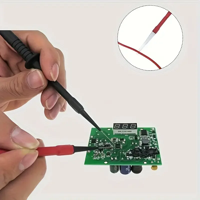 50Pcs 0.7mm Test Probe Pins, Wire Piercing Probe Insulation Back Probes Non-Destructive Pin, Wire Piercing Probe Pin Multimeter