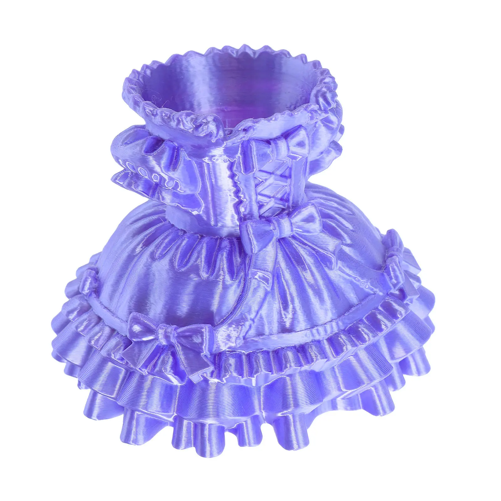 Princess Dress Pen Holder & Makeup Brush Organizer – Cute Desktop Storage Box for Pens, Brushes, and Desk Decoration
