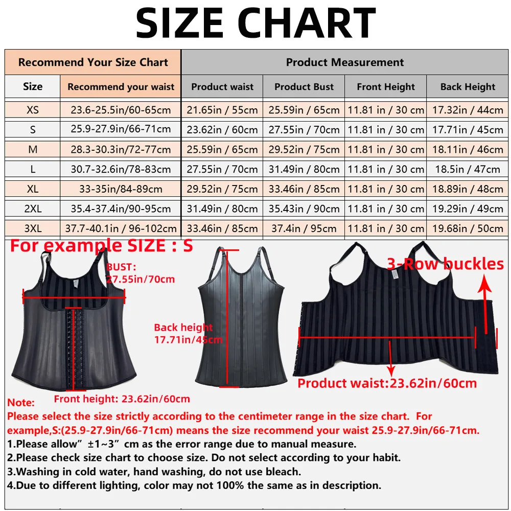 Body Shaper Waist Trainer Latex Corset  25-Bones Fajas Shapewear  Women Tummy Control Belly Underbust Vest Slimming Cincher
