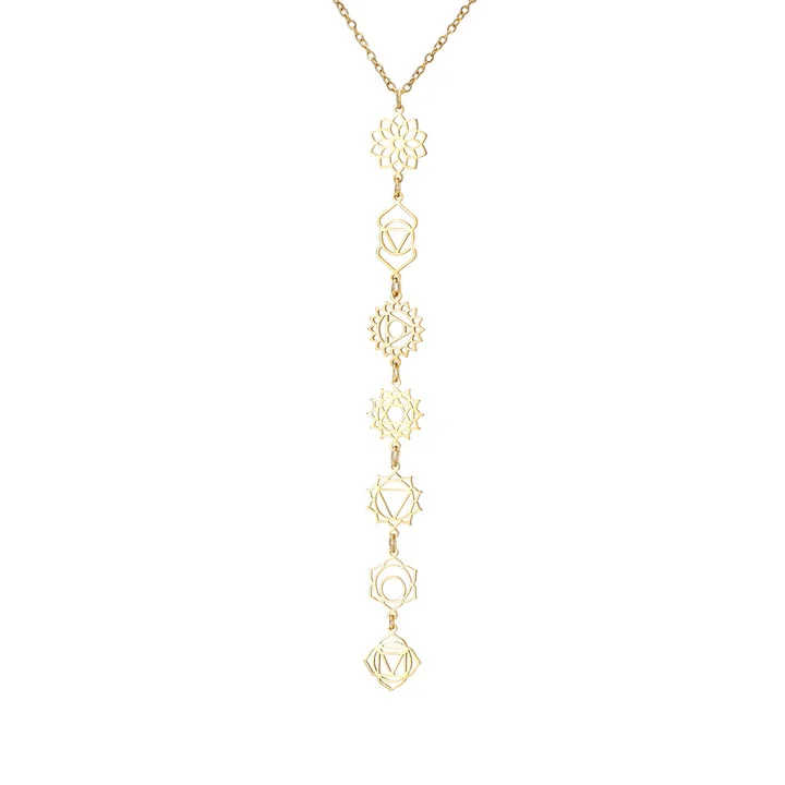 Women's Skyrim 7 Chakra Pendant Necklace