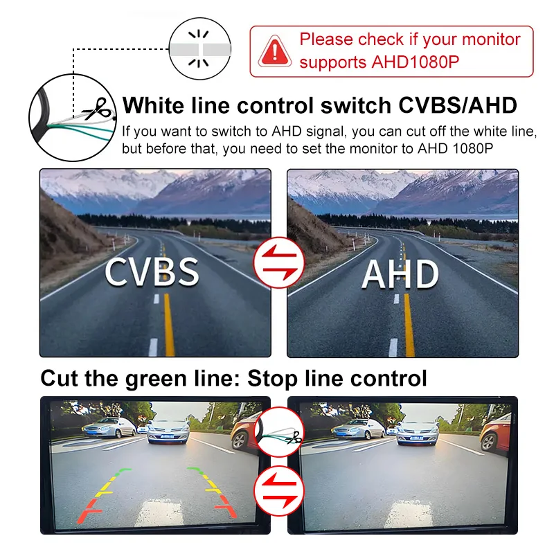 170° 1080P AHD Vehicle Rear View Camera for Trunk Reversing Camera Special Car Rear View Monitoring For VW Audi Classic Series view 4