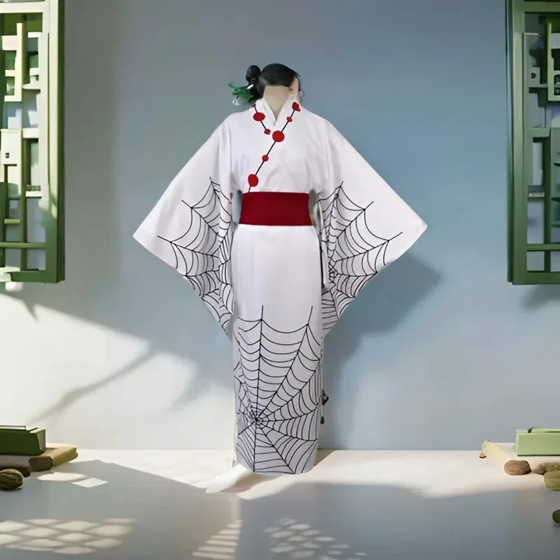 

Full Set of Women and Men's Clothing Ghost Slaying Blade Twelve Ghost Moon Spider Japanese Kimono Cosplay