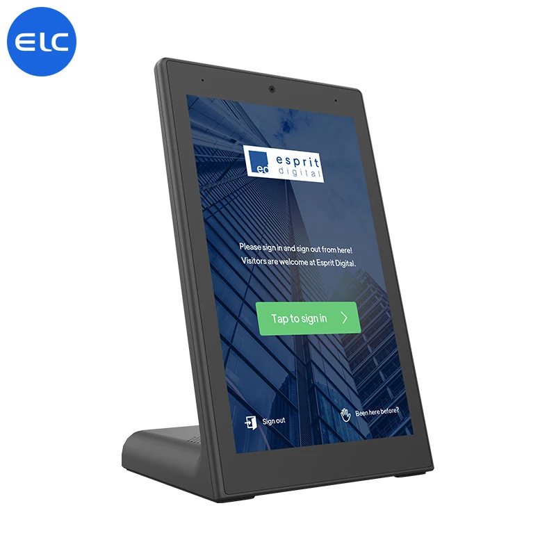 New L Shape 8 Inch Android 11 RK3566 Tablet With USB Wi-Fi RJ45 NFC Reader For Ordering Screen Display