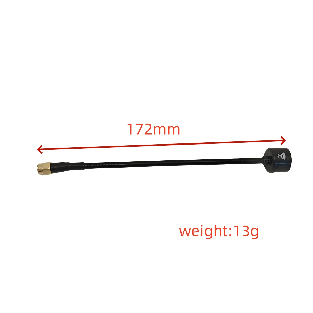 RUSH TANK MAX SOLO 5.8GHz 2.5W FPV VTX with 5.8G 3Dbi Video Transmission RRHCP SMA Antenna for RC Freestyle FPV Racing Drone