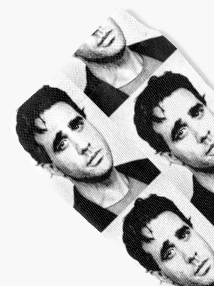 Bobby Cannavale-Calcetines de retrato blanco y negro para hombre y mujer, medias de escalada, regalos de invierno