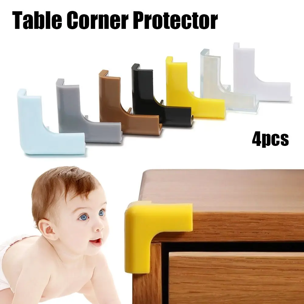 4PCS Children Safety Desk Corner Guards Edge Protection Anticollision Strip Table Corner Protector
