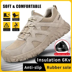 Air Cushion Work Safety Shoes For Men Women Breathable Work Sneakers Steel Toe Shoes Anti-puncture Safety Protective Shoe