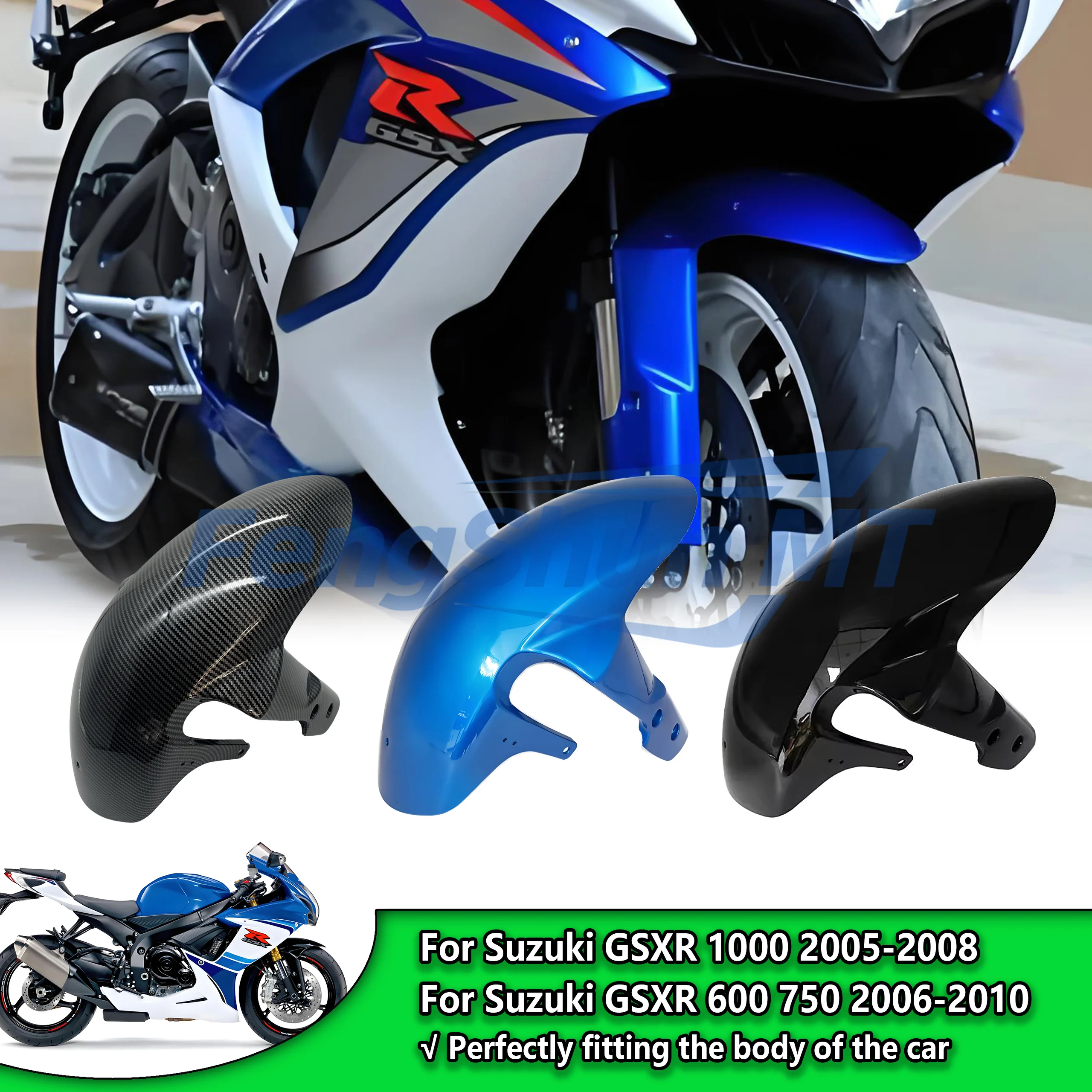 Dla Suzuki GSXR1000 2005-2008 GSX-R600 GSX-R750 2006-2009 K5 K6 K7 K8 Motocyklowy Przedni Błotnik Ochronny Przed Błotem i Kurzem Owiewka