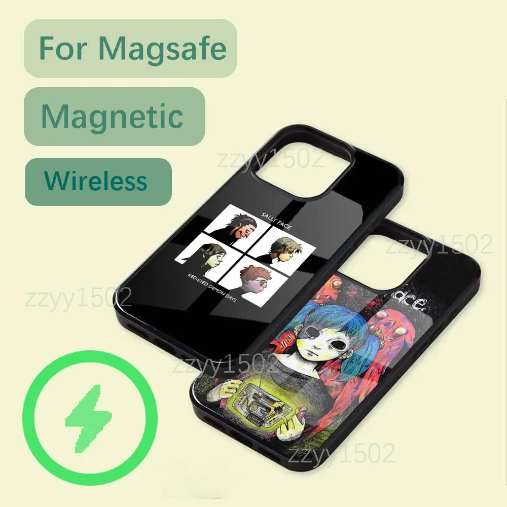 

Game Sally Face Larry Phone Case For iPhone 17,16,15,14,13,12,11,Pro,Max,Plus,Mini,SE4,E Magsafe Wireless Charging