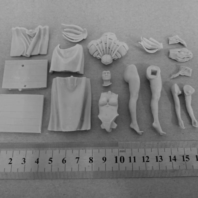 Runway Girl Full Resin Figure Girl 1/24 Scale 75mm Assemble Miniatures Model Kit Unassembled Unpainted Diorama Toys