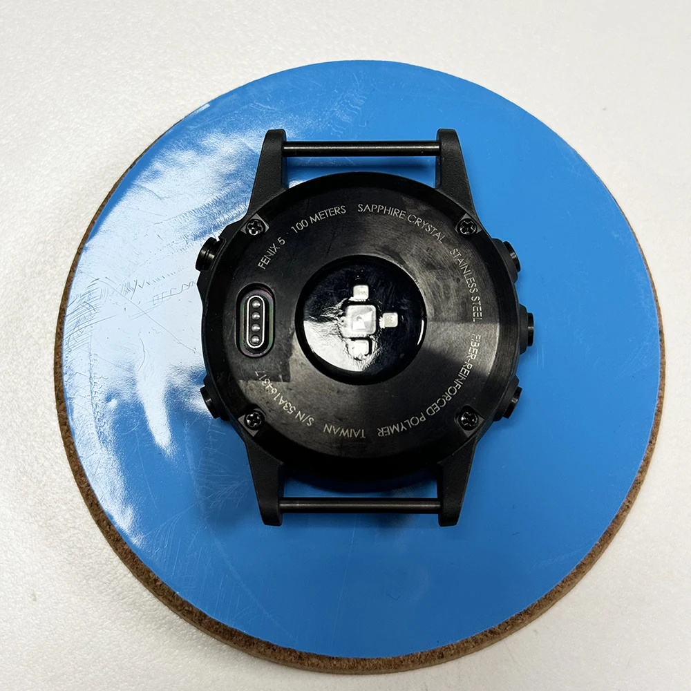 Middle Frame With Bottom Case For GARMIN Fenix 5 Sapphire Black Button Front Frame Back Cover Case With Heart Rate Sensor Repair