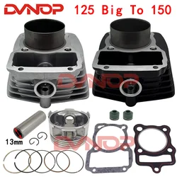Motorcycle Cylinder Piston Ring Gasket Kit for Honda XR 125 L NXR125 XR125L BROS TO 150 62mm Big Bore Modification