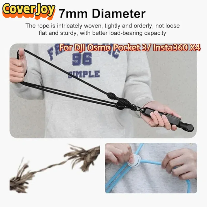 

CoverJoy Quick Release Strap for DJI Osmo Pocket 3 & Insta360 X4 with 1/4 Screw Anti-Lost Universal Accessories