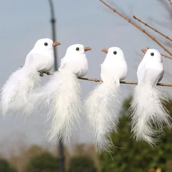 2/4pcs/set Artificial 3D Simulation Bird Foam Feather Bird DIY Party Crafts Ornament Props Home Garden Decor Wedding Decoration