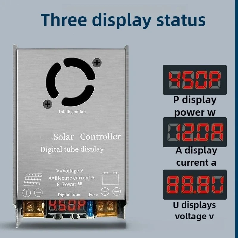 450W MPPT Solar Boost Controller 48V 60V 72V 84V 96V LED Display Charger for Electric Vehicle