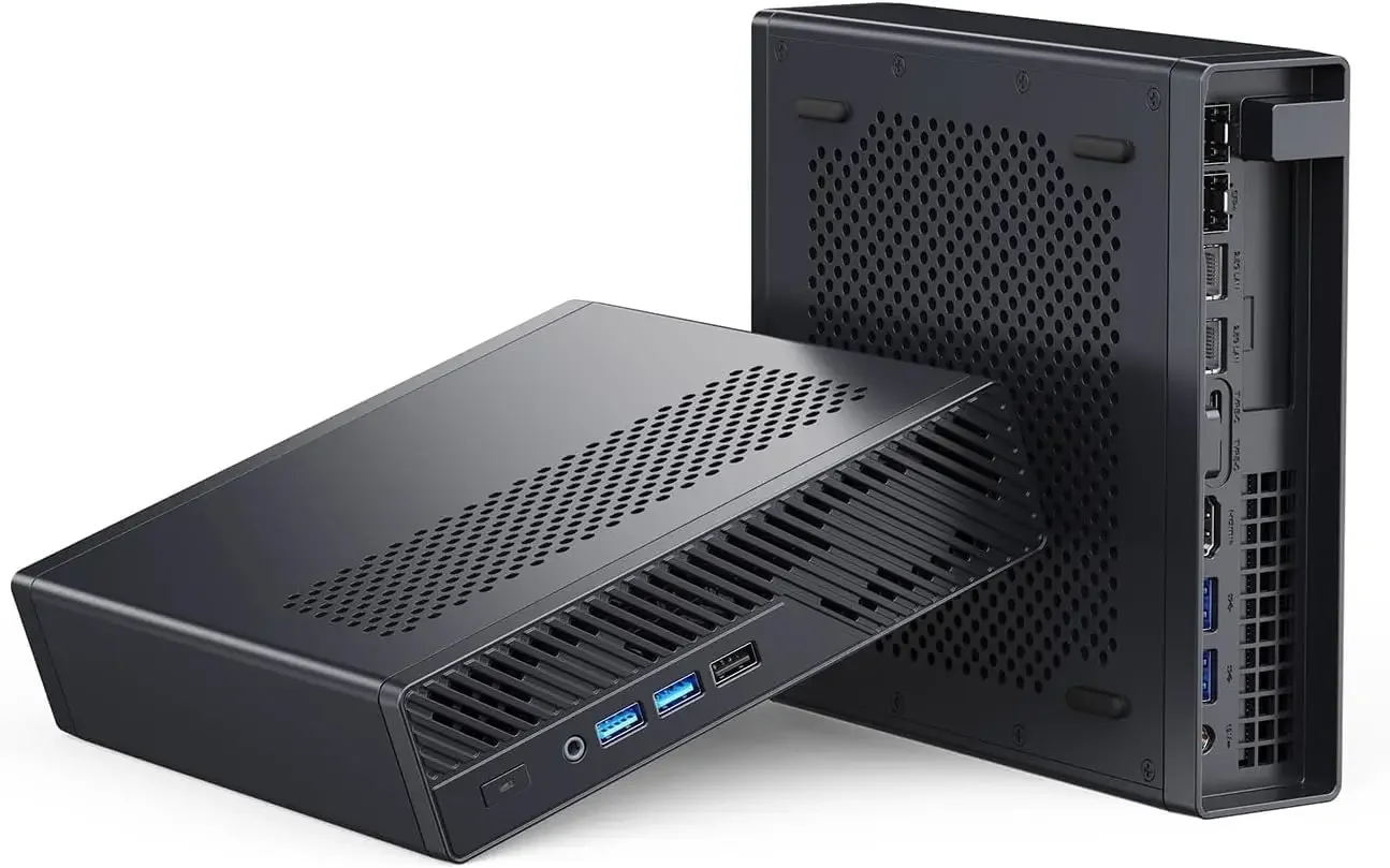 

64GB RAM 1TB SSD Mini PC, HDMI/2xUSB-C Triple Display Mini PC, 2x2.5G LAN Port|10G SFP+ Port, Support M.2 2280/22110/U.2 SSD
