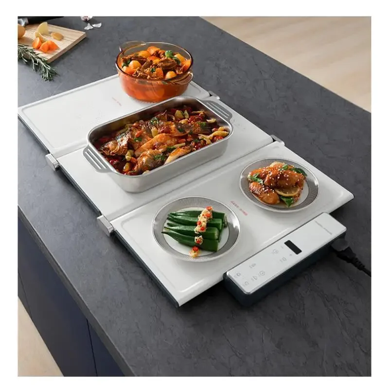 Складной электрический подогреватель пищи Morphy, 220 В, Подогреваемая доска для приготовления пищи, домашний стол, подогревающий коврик с церемонической варочной поверхностью, теплая еда