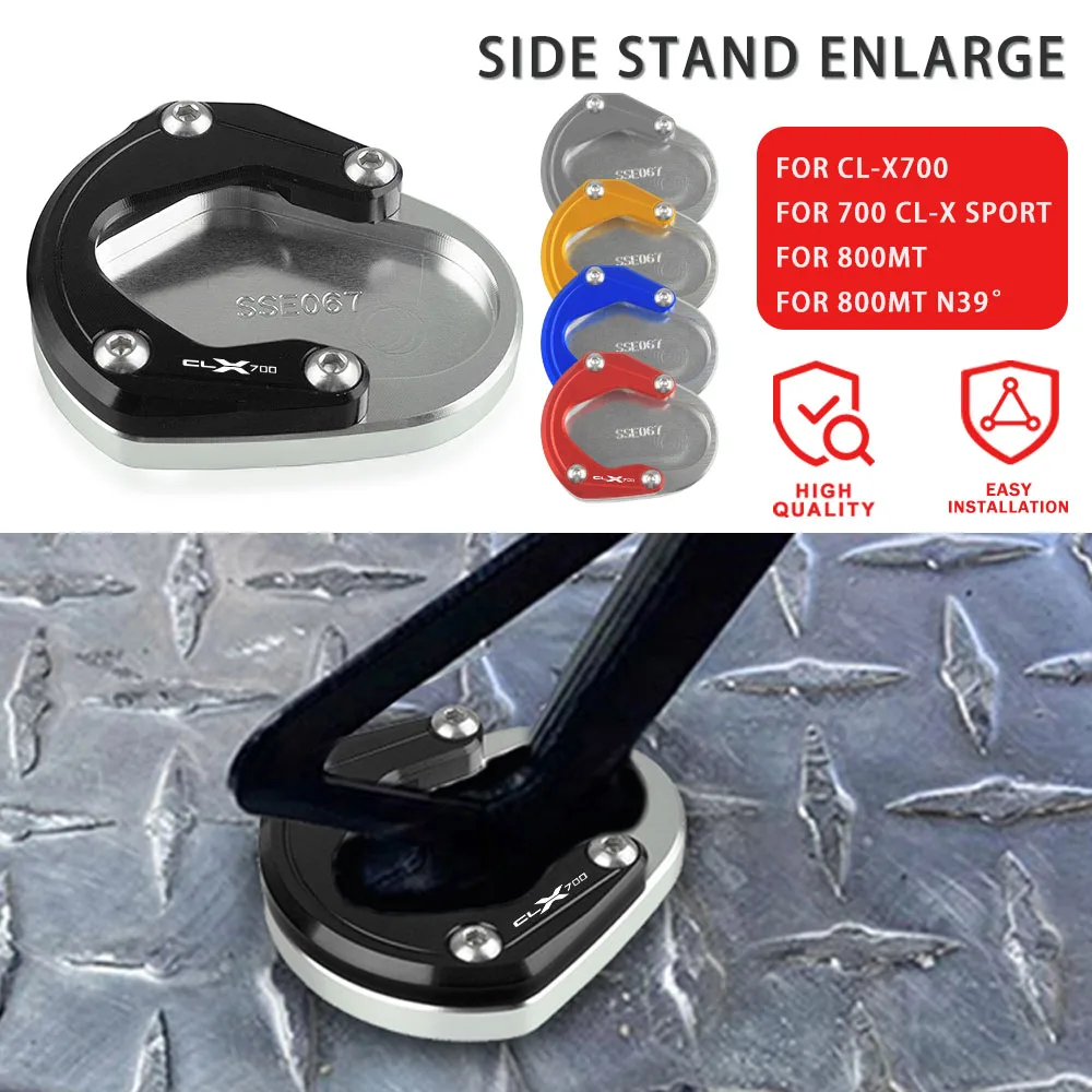 

Motorcycle Side Stand Enlarger Plate Kickstand Enlarge Extension For CFMOTO CF MOTO CL-X700 700 CL-X 800MT N39° 800 MT 2021-2023