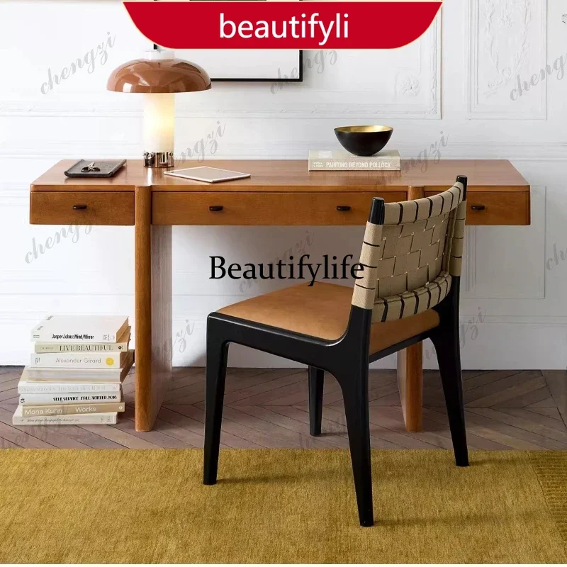 smt45 Traditional Solid Office Desks Wood Simple Modern Office Desks Durable Reliable Office Furniture Escritorios De Oficina