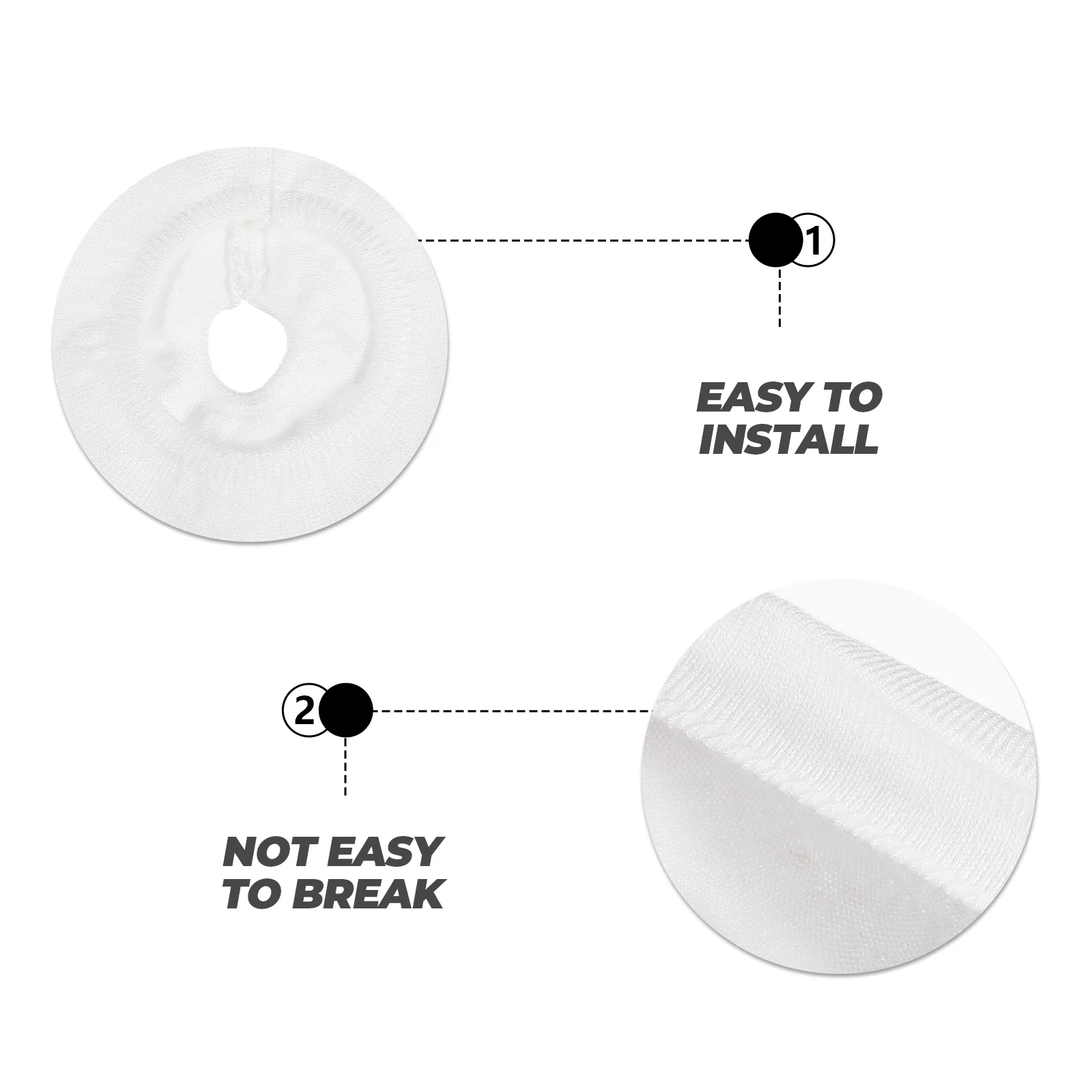 

1Pair Earphone Dust Proof Covers Durable Knitted Cloth Earphone Protective Covers Reusable Practical Accessories